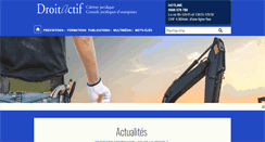 Desktop Screenshot of droitactif.ch